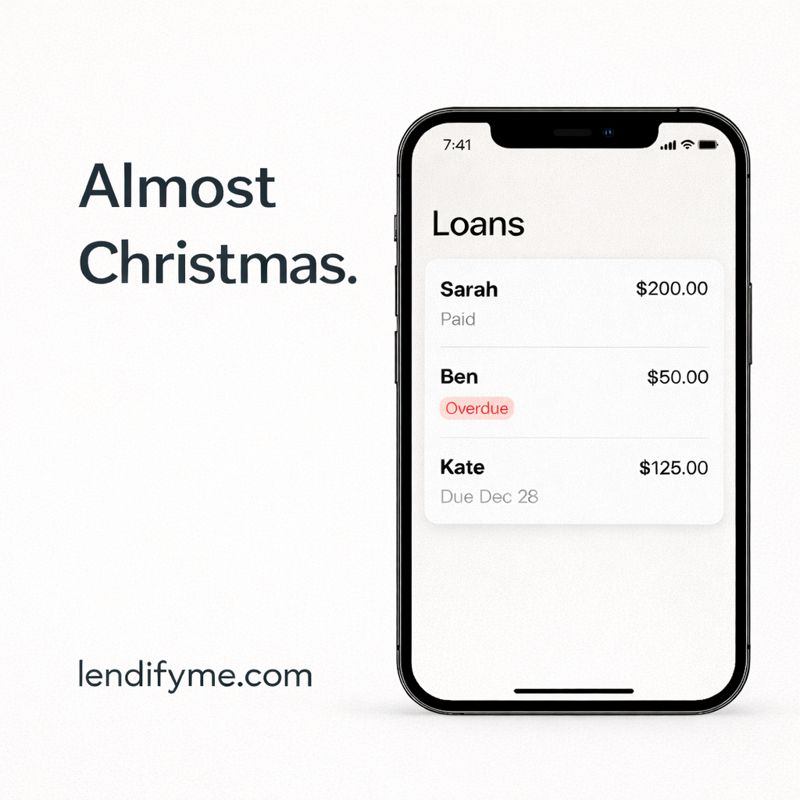 Christmas week is for relaxing, not mentally tracking IOUs.